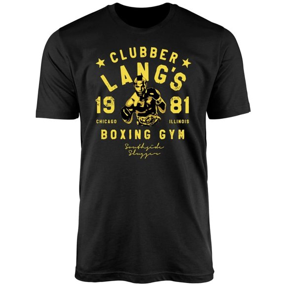 BC "Clubber Lang Boxing Gym" Unisex T-Shirt / Black M-2XL - Picture 1 of 2